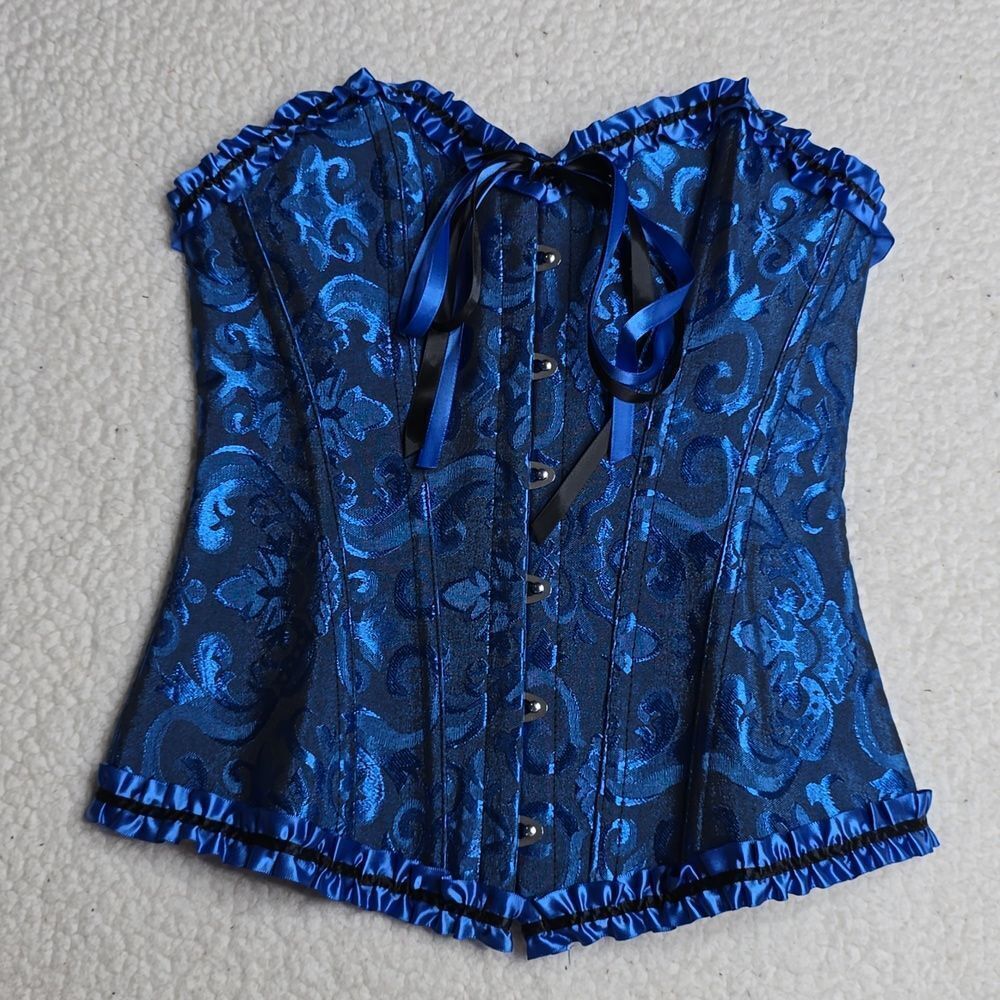 Elegant Blue Corset Shapewear